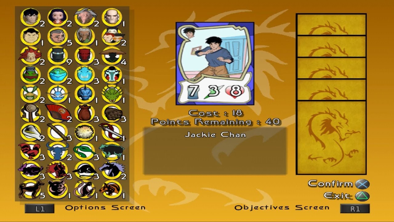 Jackie Chan Adventures (PS2) - All Collectibles