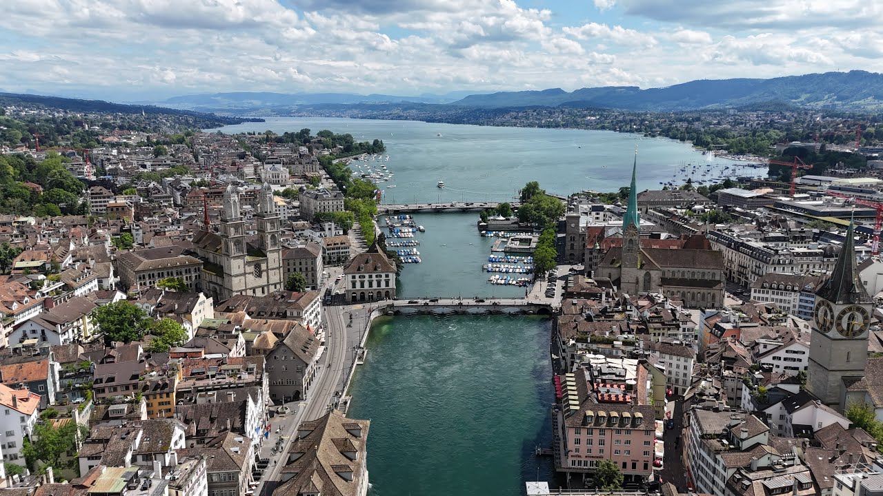 Zürich, Switzerland 🇨🇭| 4K Drone Footage