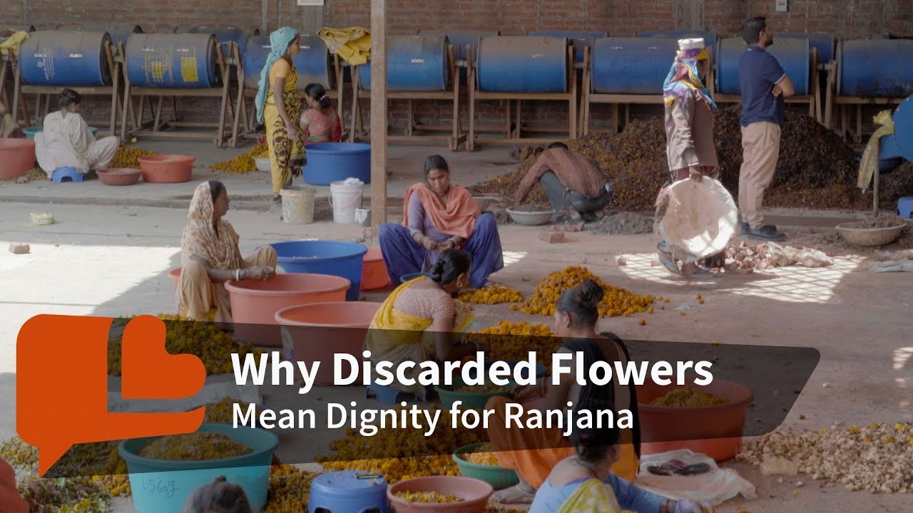 New life for waste flowers, and for these women too