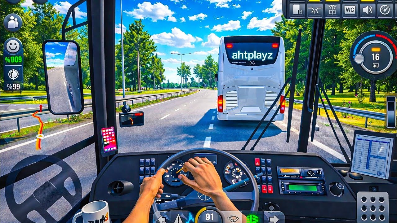 🔥🚍 Bus Simulator Ultimate | Old Mercedes-Benz Bus Extreme Highway Driving on USA Roads 😱 #ahtplayz
