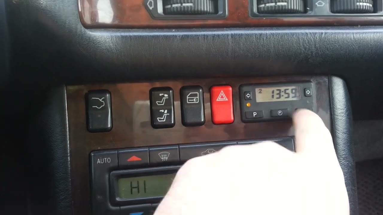 Настройка и управление и принцип работы Вебасто Мерседес 140