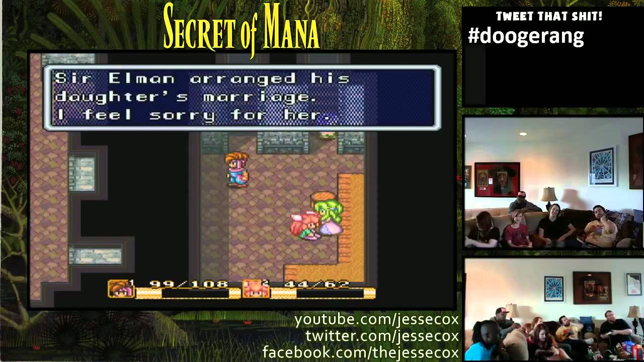 Secret of Mana Livestream with Jesse Cox, Dodger & Friends - PART 1