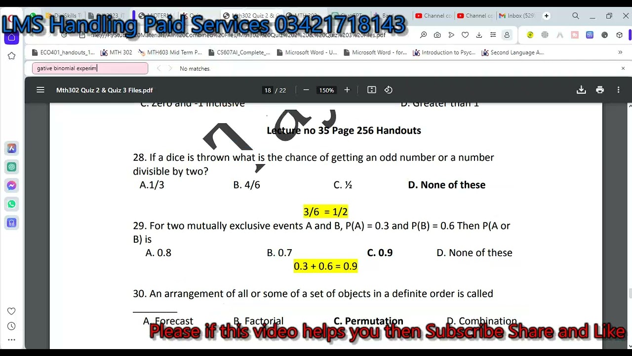 mth302 quiz 5 solution fall 2023 mth302 quiz 5 2024 mth302 quiz no 5
