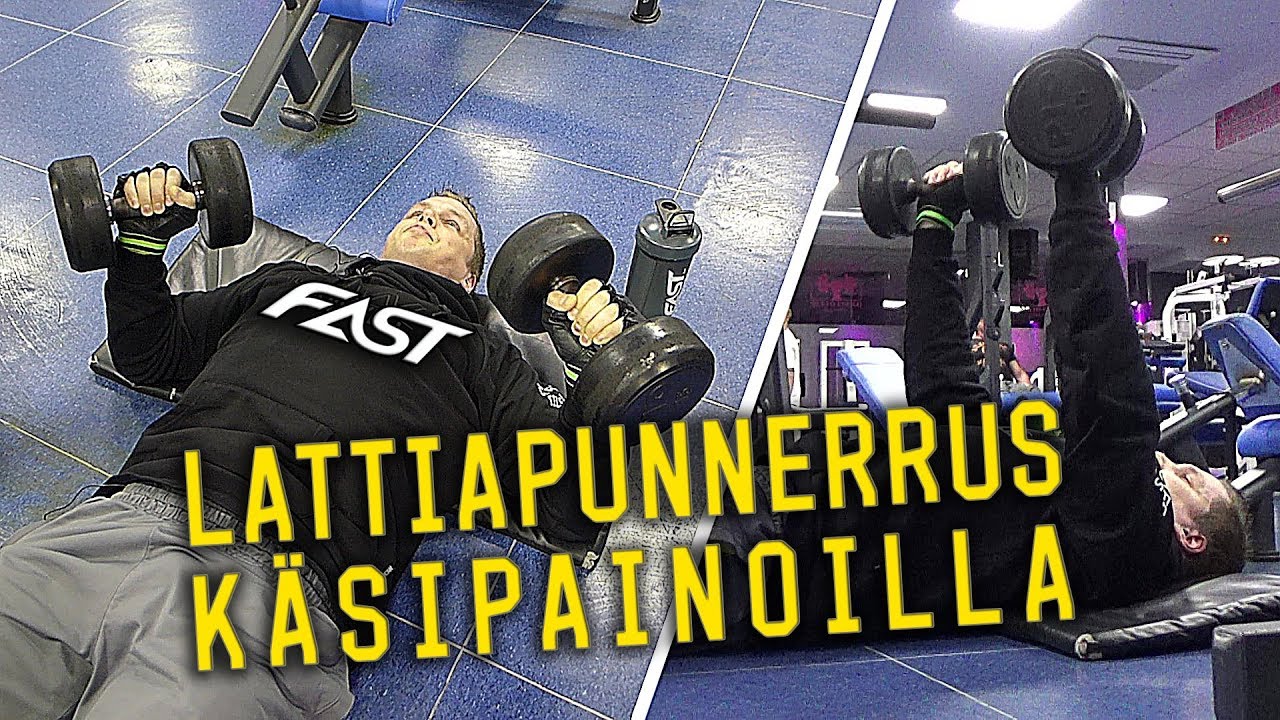 Hulkin treenikorneri: lattiapunnerrus käsipainoilla