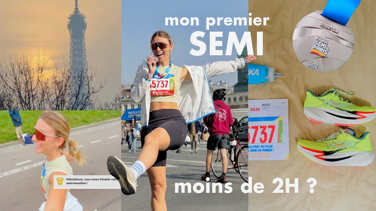 MON PREMIER SEMI MARATHON (Semi de Paris 2026 ) : 21 km que je n&rsquo;oublierai jamais
