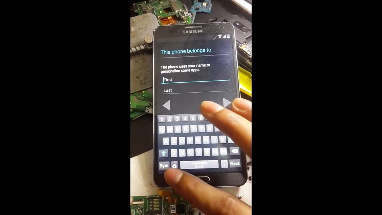 samsung note3  samsung account remove easy and whiteout otg or devise and apk