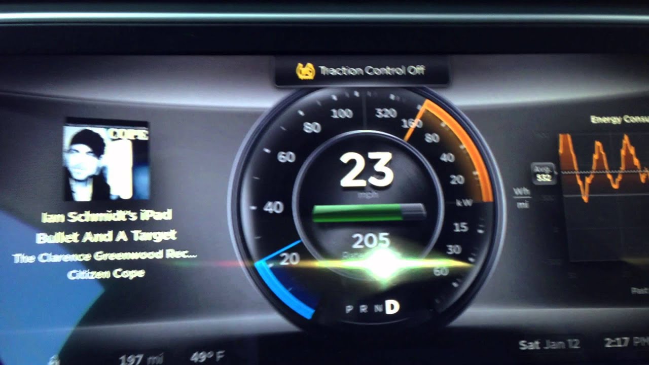 2012 Tesla Model S 0-60mph
