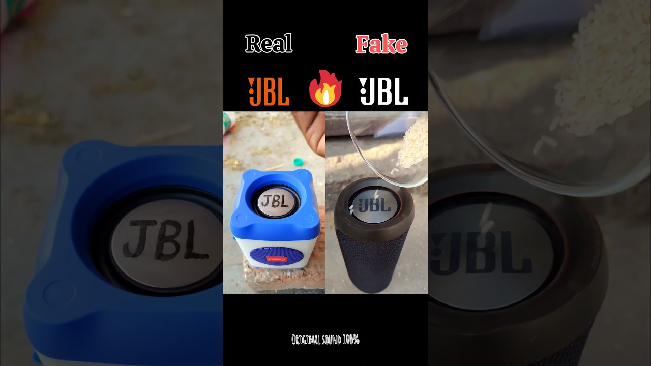 Real 🔥 Fake JBL Bassboosted Rice Test