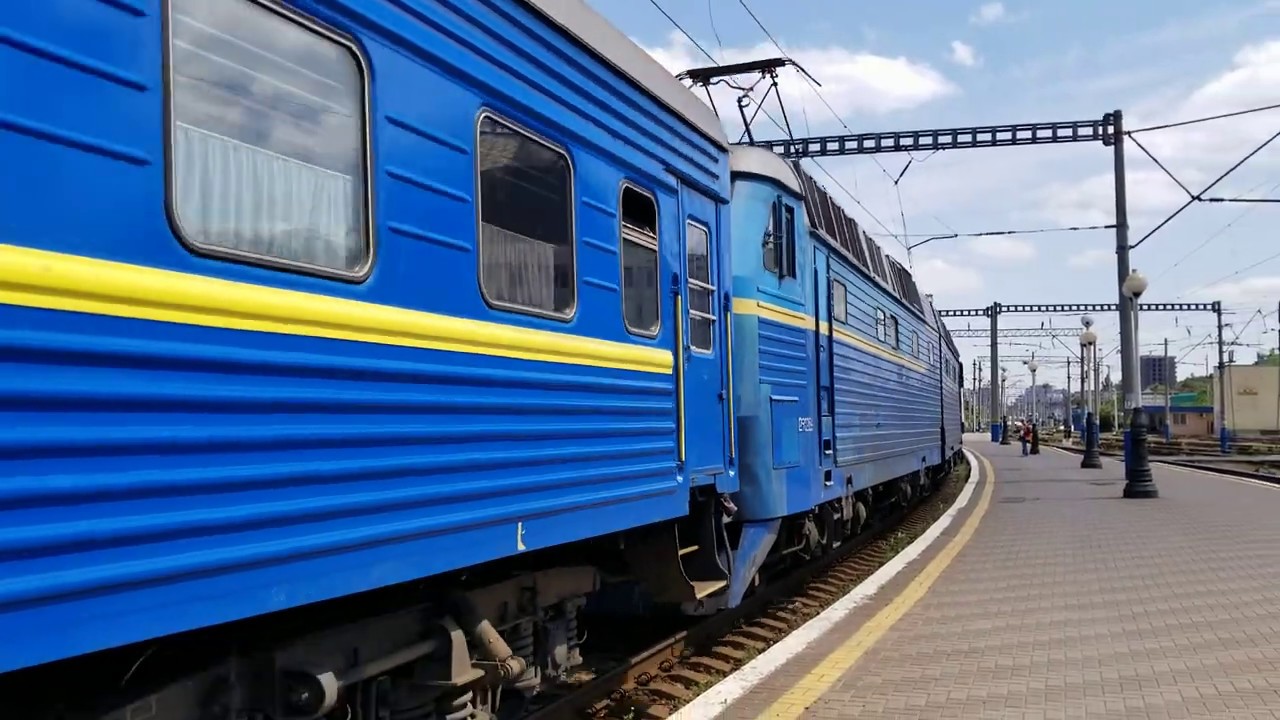 🇺🇦 UltraHD 4K Електровоз ЧС8-009 з поїздом&nbsp;EN 54 
