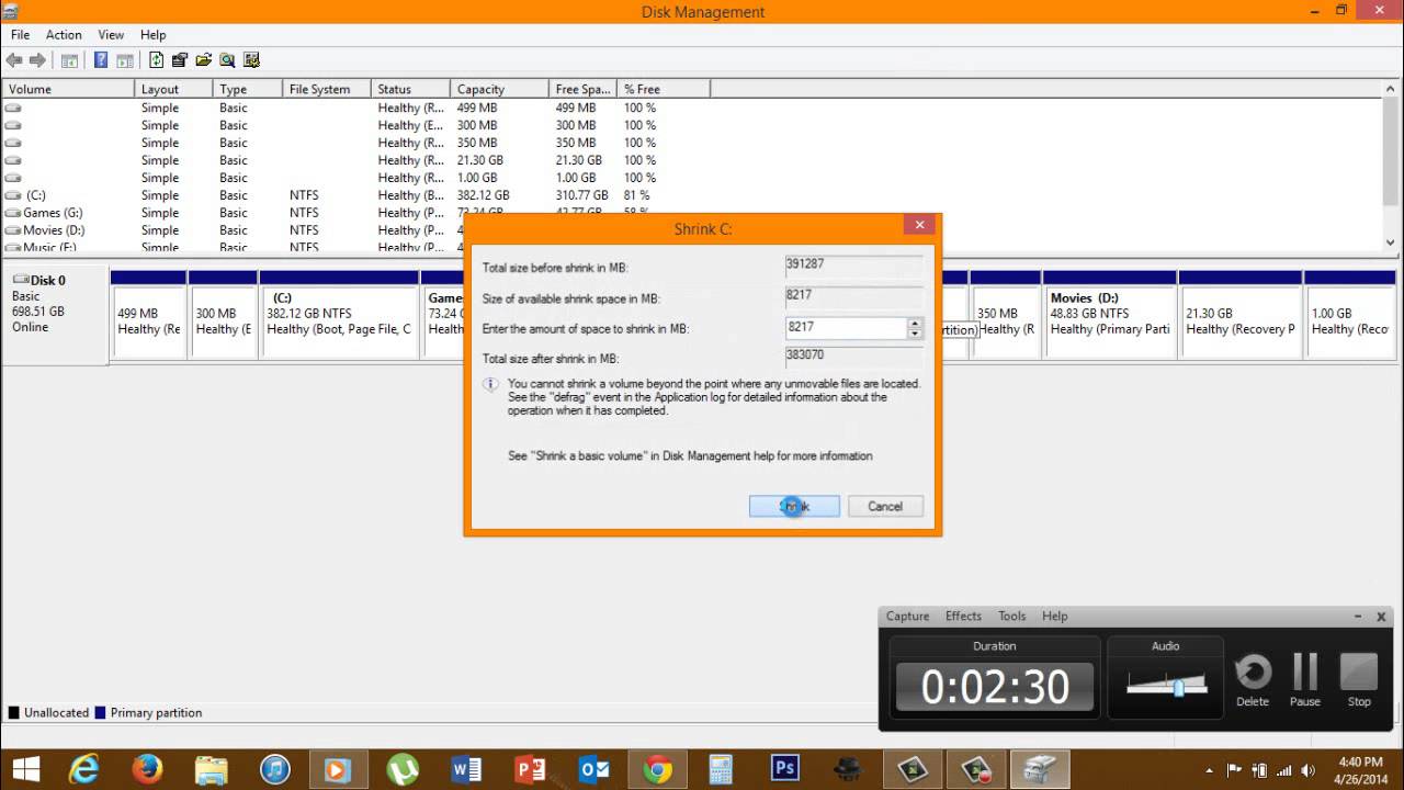 How to EASILY Partition a Hard Drive on Windows 8