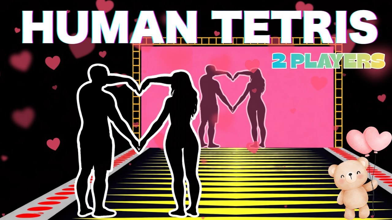 HUMAN TETRIS CO-OP | 2 Player | High Quality Immersive Interactive Warm Up | Viral Interactive Game