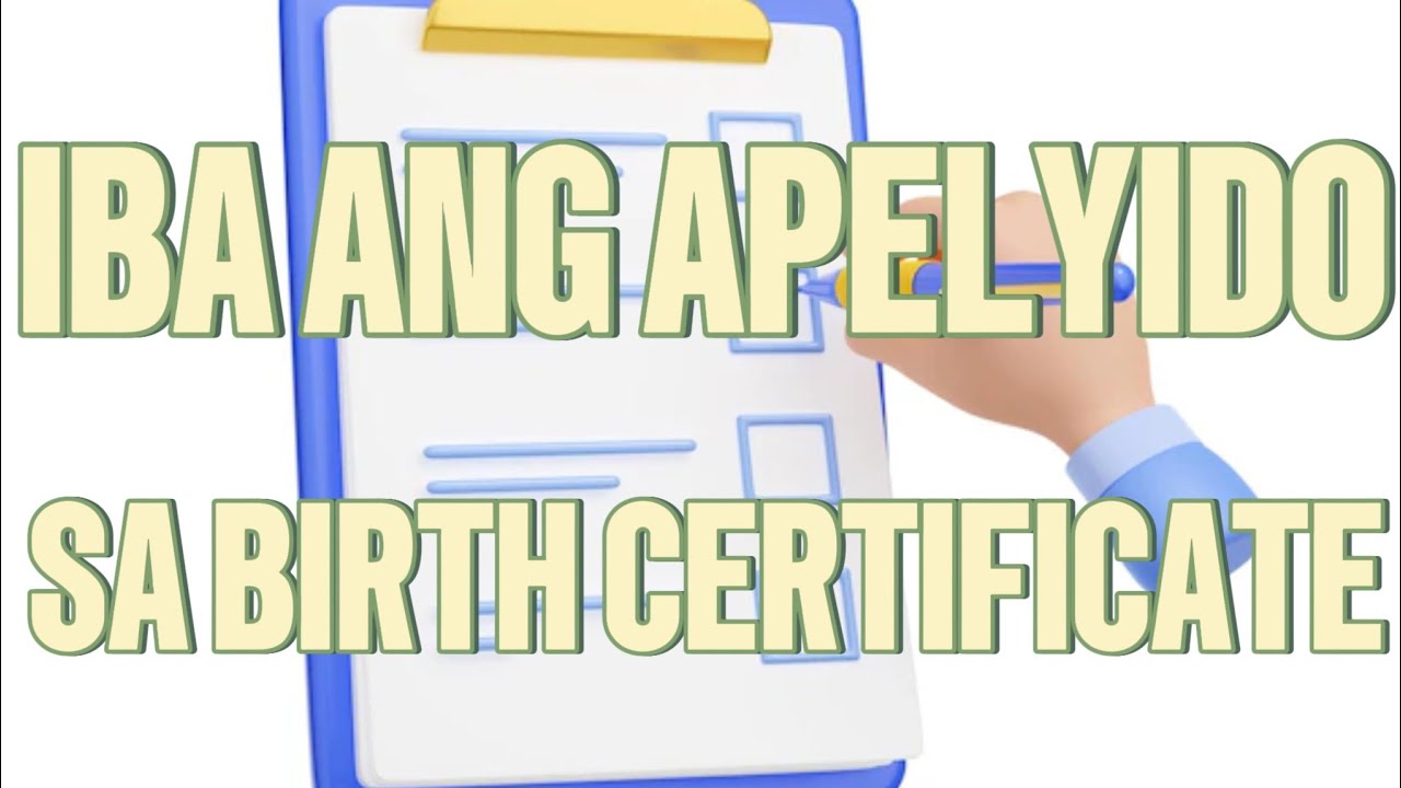 APELYIDO NG AMA ANG GAMIT PERO SA BIRTH CERTIFICATE AY APELYIDO NG INA ANG NAKALAGAY