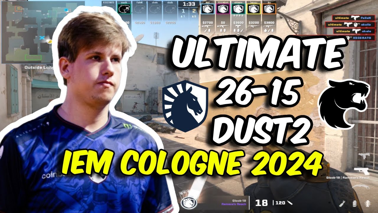 CS2 POV Liquid ultimate (26/15) vs FURIA (Dust2) IEM Cologne 2024