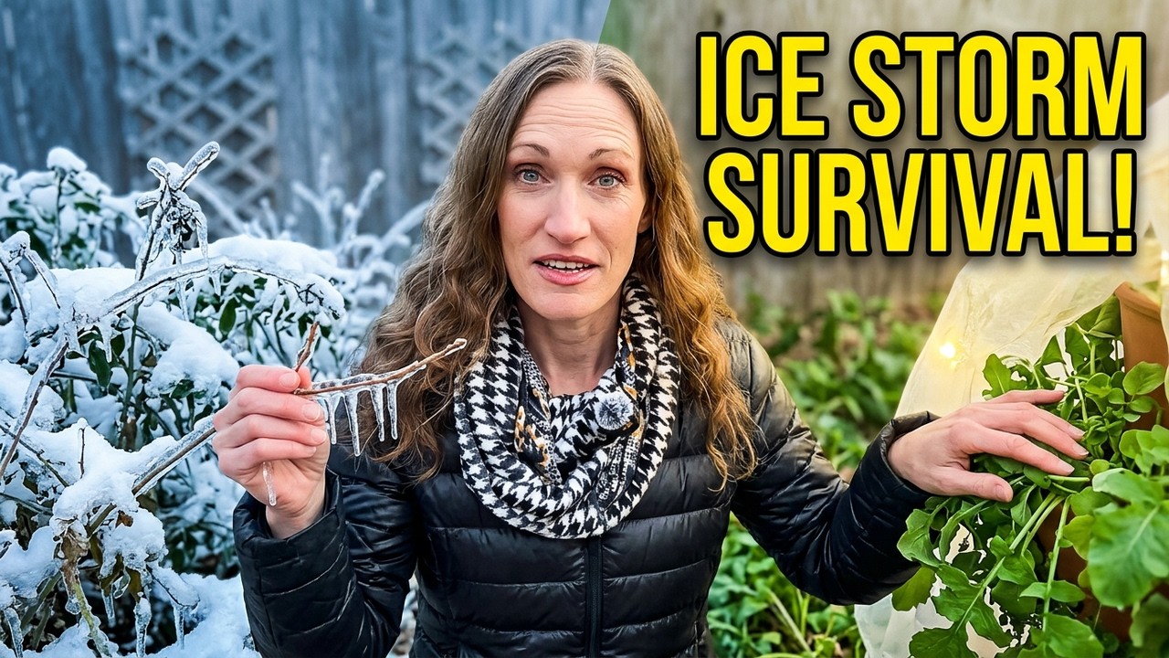 Did My Garden Protection Actually Work? Ice Storm Results!