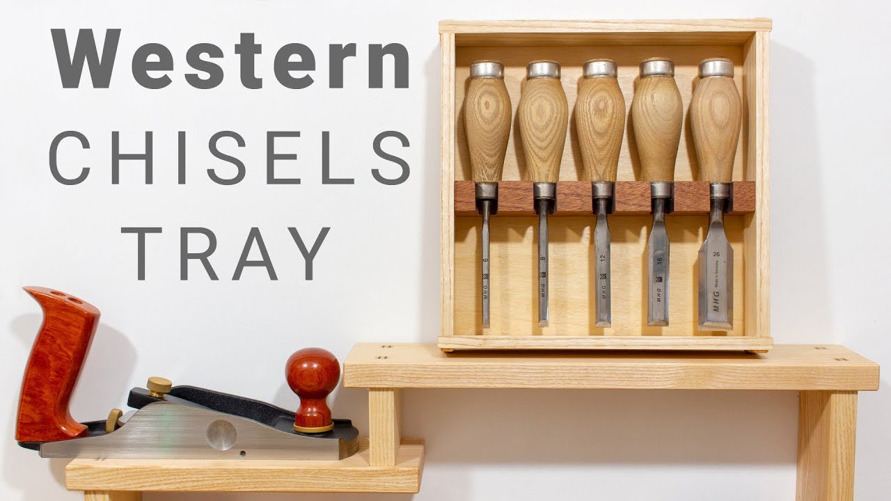 Western Chisels Tray with Proud Dovetails