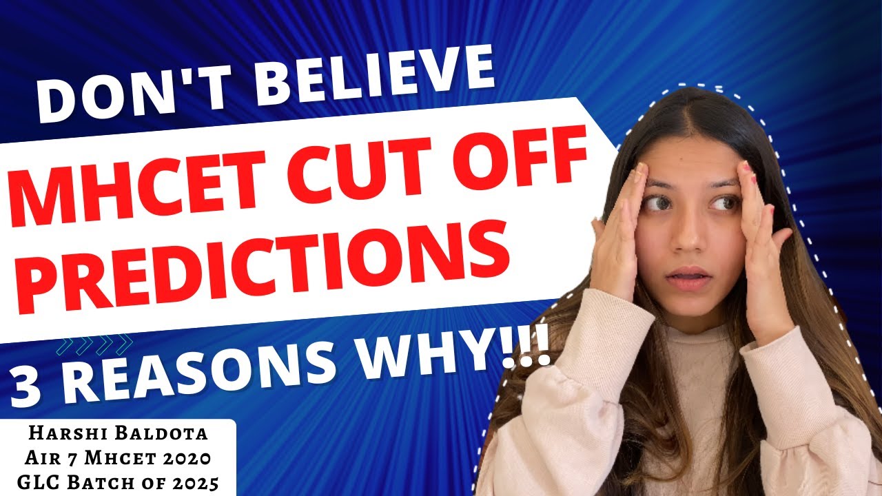 Don't believe The Cut Off Predictions for MHCET 2023| 3 Reasons why | MHCET Law 2023 |Harshi Baldota
