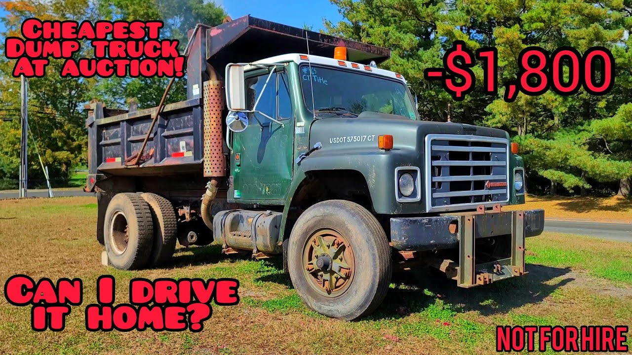Will it start and drive home? $1,800 1987 International s1900 Dump truck!