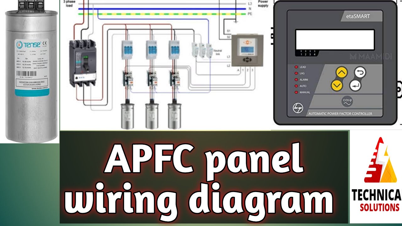 apfc panel control wiring diagram |power factor panel installation