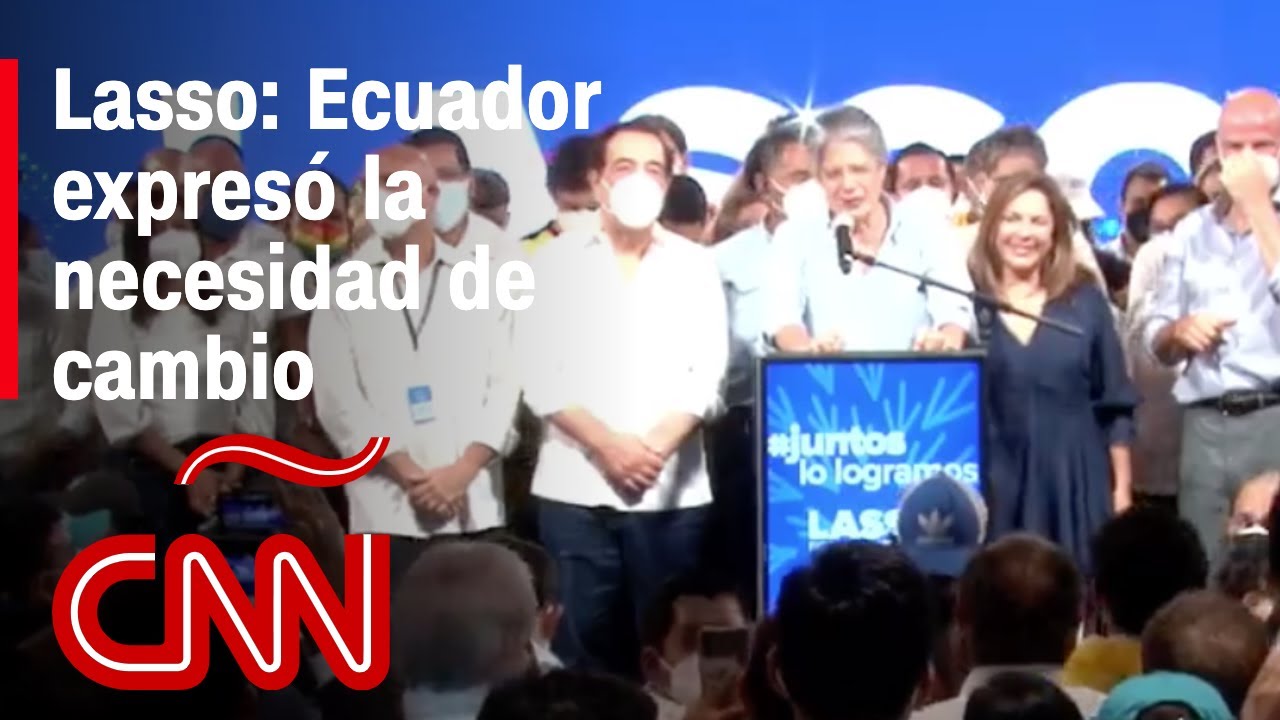 Guillermo Lasso se declara ganador en segunda vuelta