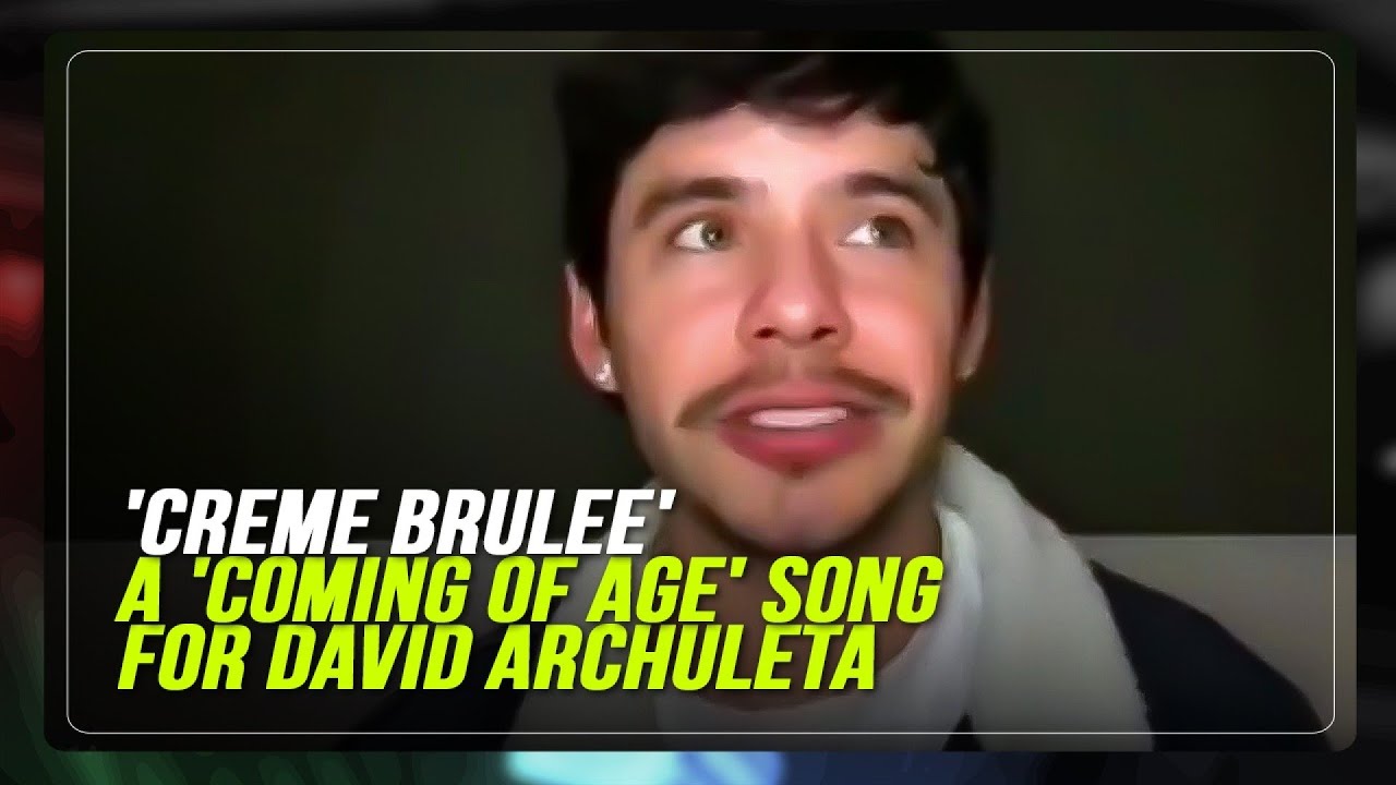 WATCH: American singer-songwriter David Archuleta talks about his flirty pop anthem “Crème Brulée.”