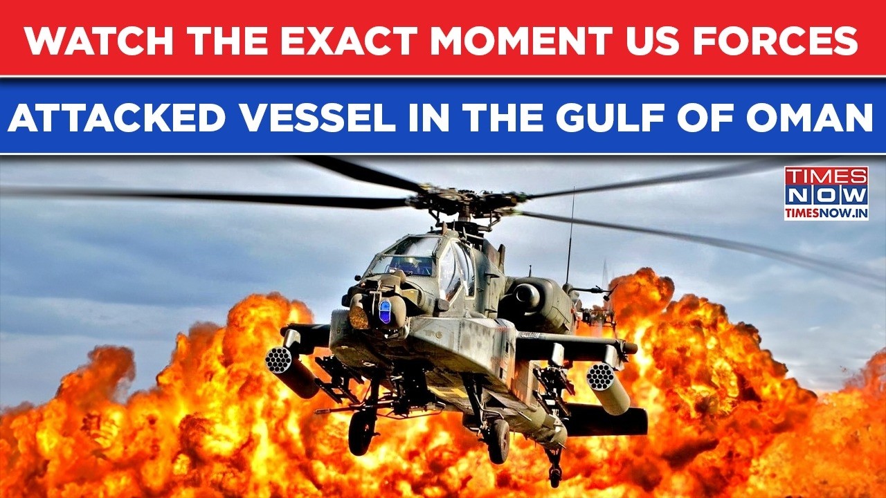 Iran War: US Military Attacks Vessel In Gulf Of Oman, Watch Big Strike On Engine Room| IRGC Sweats?