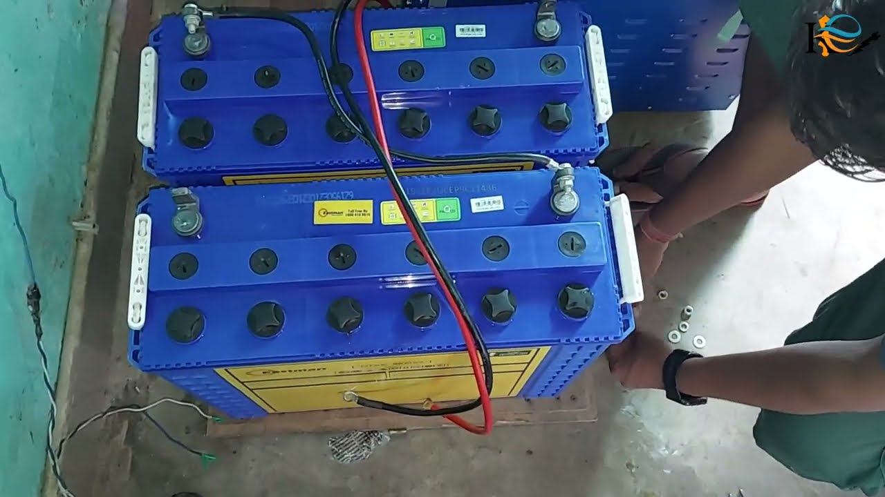 2 बैटरी पर चला है घर का हेवी लोड 2kva सोलर सिस्टम Eastman, inverter ,battery panel