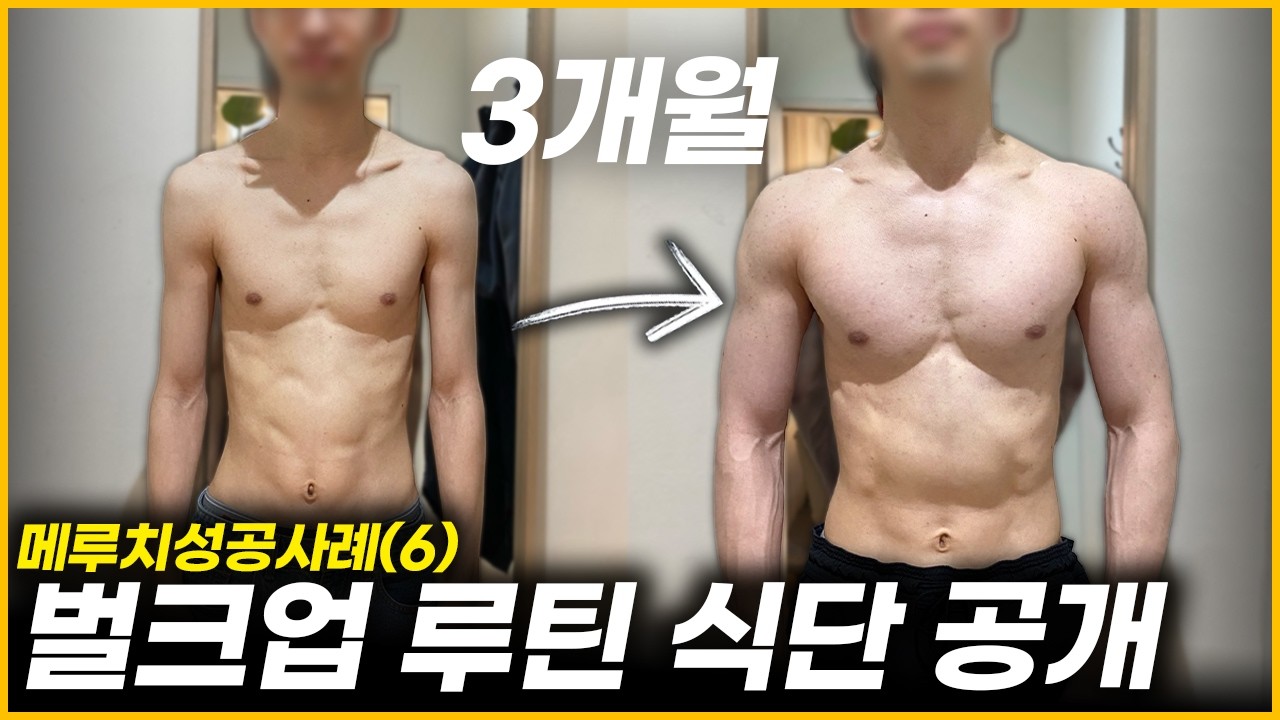 주 2회 3개월 운동으로 벌크업 성공시키기 | 메루치성공사례