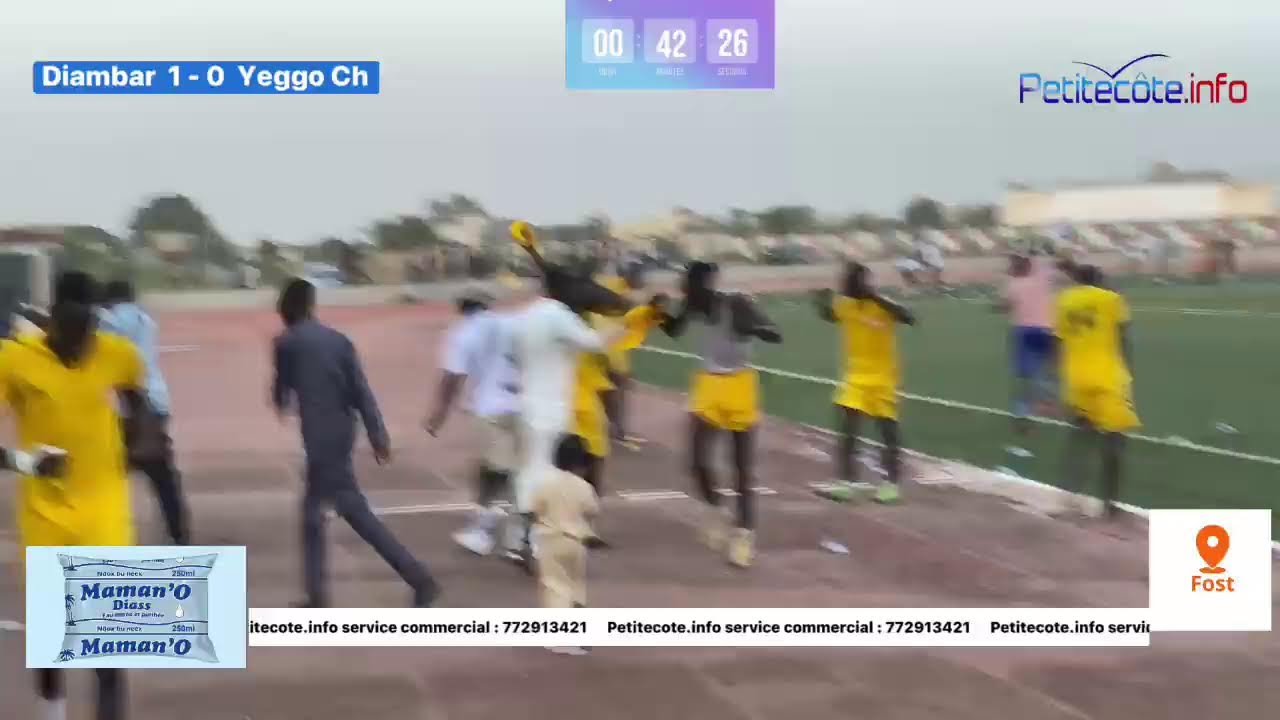 1/2 final Zone 1B de l’ODCAV de Mbour  Diambar vs Yeggo Ch deuxième mi-temps