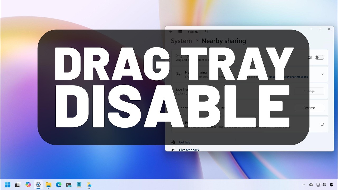 Windows 11: отключить функцию Drag-Target в верхней части экрана
