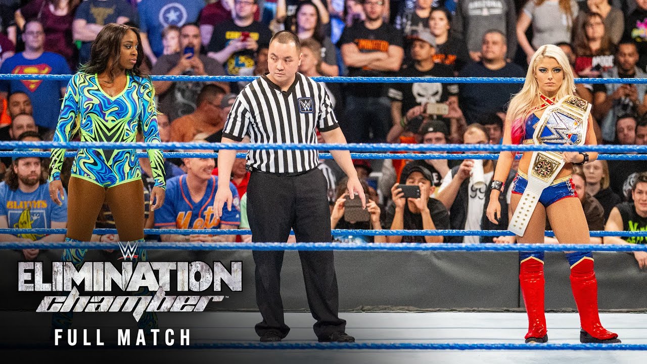 ПОЛНЫЙ МАТЧ: Алекса Блисс против Наоми – женский титульный матч SmackDown: WWE Elimination Chambe...