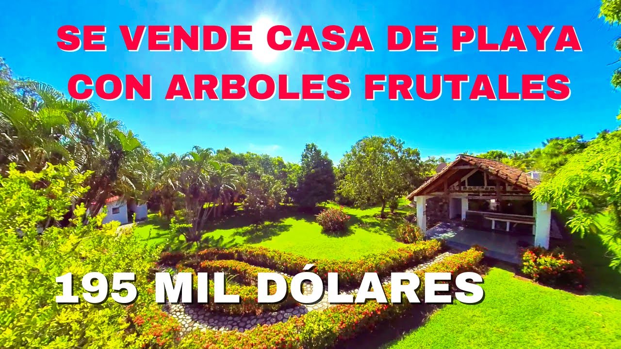 NO DISPONIBLE / SE VENDE CASA DE PLAYA CON ARBOLES FRUTALES EN RESIDENCIAL LAS VERANERAS