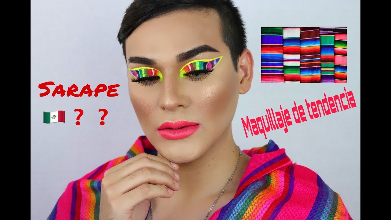 maquillaje de sarape mexicano🇲🇽 con productos económicos / Alexis Jimenez