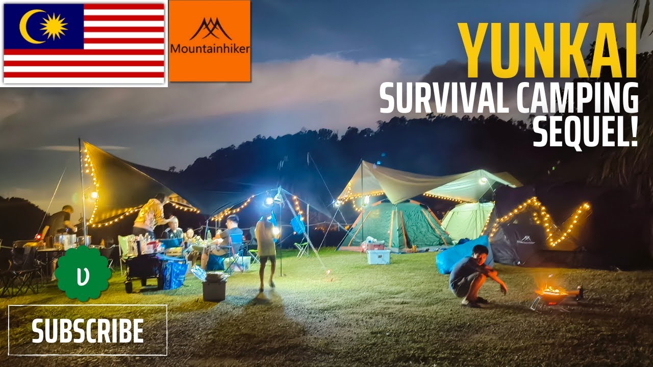 🇲🇾 YUNKAI Genting, Survival Camping Sequel! | ASMR | Mountainhiker Hemisphere Tent Easy Setup Guide!