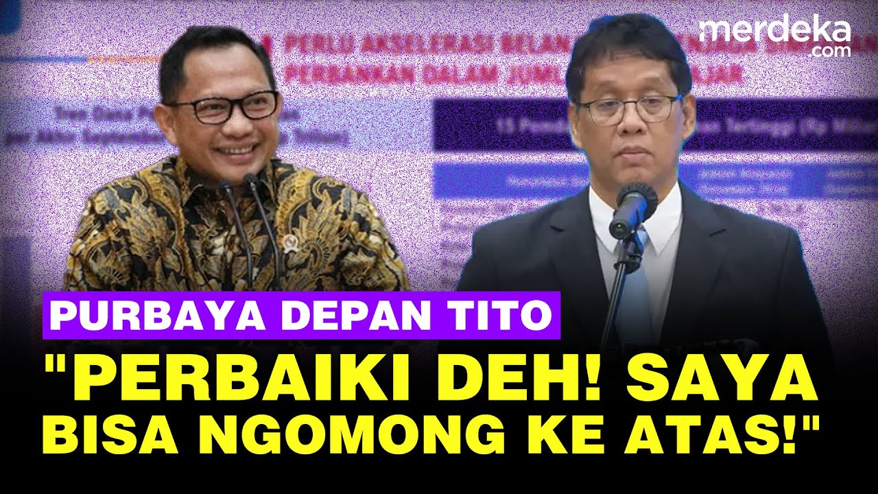 Keras! Purbaya Emosi Depan Tito Soal Daerah Zona Merah: Perbaiki Deh, Saya Bisa Ngomong Ke Atas!