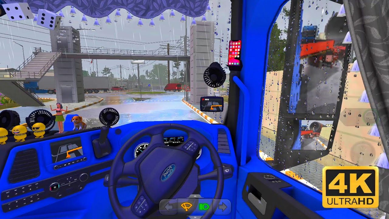 🚛POV DRIVE MERCEDES 🛣ATROS TRUCK SIMULATOR ULTIMATE ZUUKS MOBILE GAMEPLAY 🚦DRIVE IN RAIN ❄️ 🌧 
