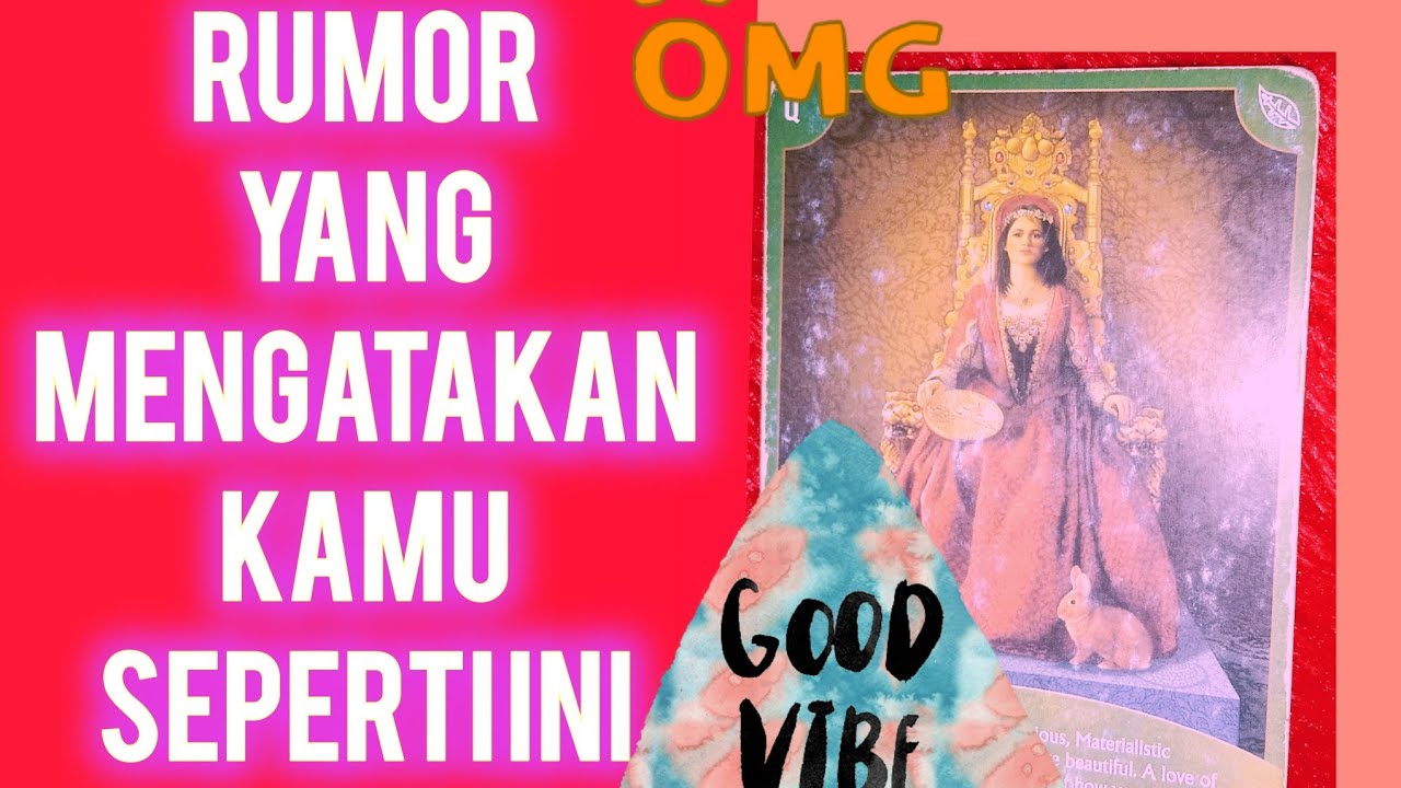 RUMOR YANG MENGATAKAN KAMU SEPERTI INI😎☺😴#tarotreading 
