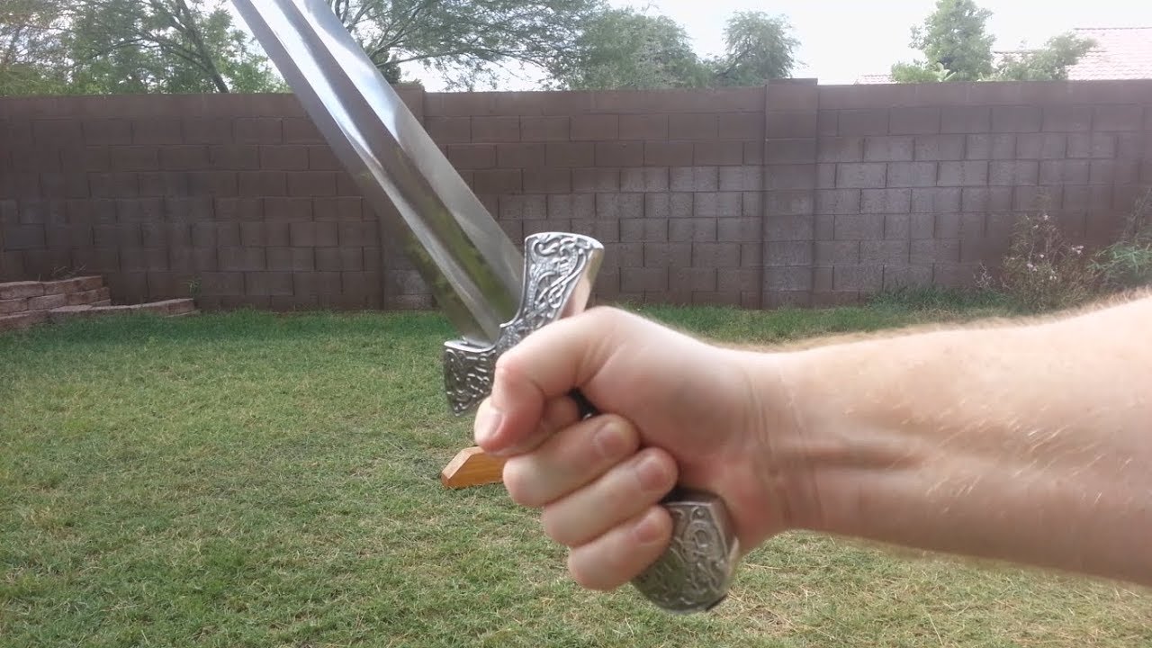 How To Grip and Cut with a Suontaka Viking Sword (Petersen type AE)