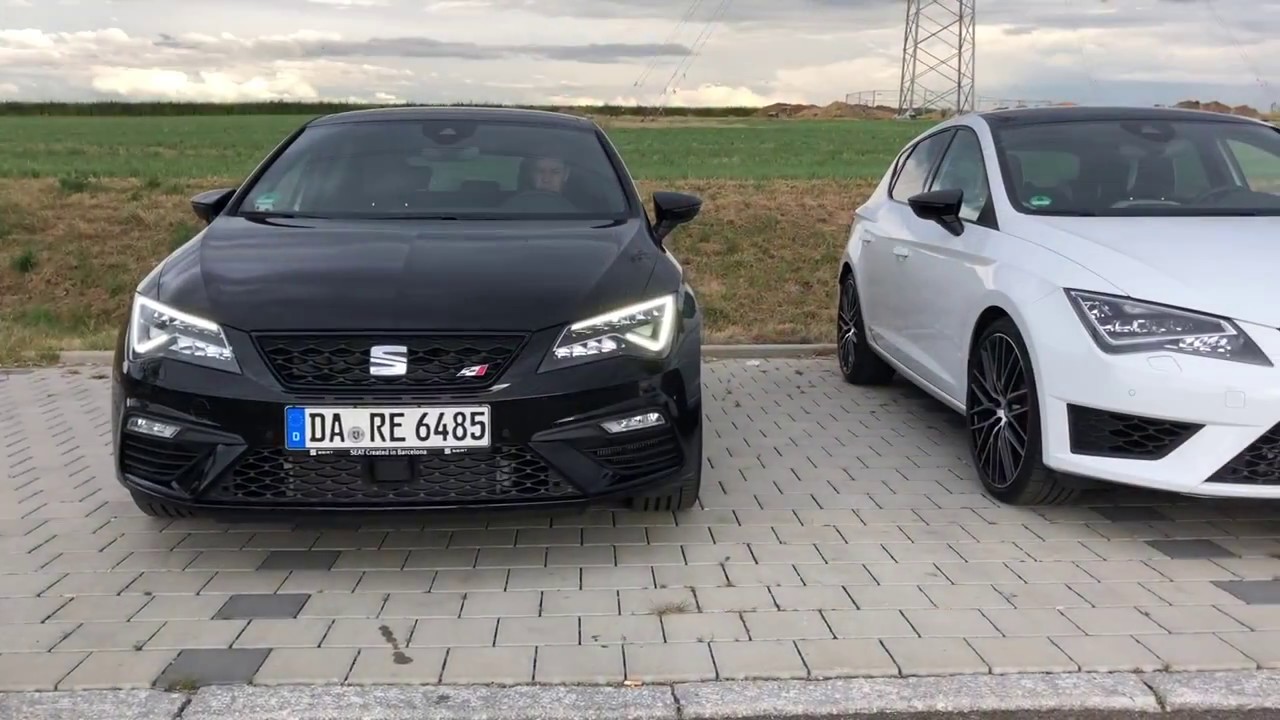 2018 SEAT Leon Cupra 300 black vs. Cupra 290 white - Sound, Exterior, Interior - Vergleich