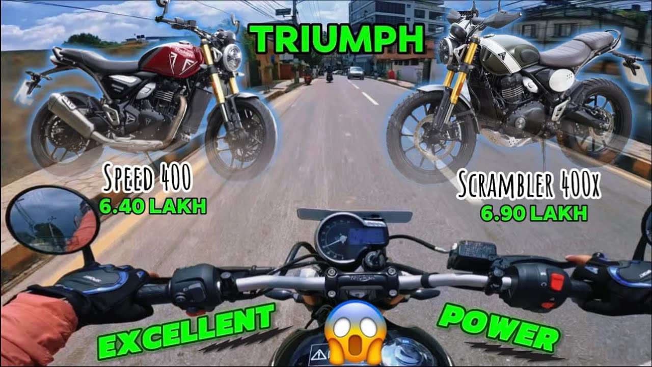 Triumph Speed 400 & Scrambler 400x | Best bike under 7 lakh in nepal | test ride | First impression😮
