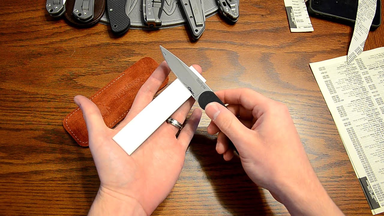 Edge Repair Using Spyderco Double Stuff