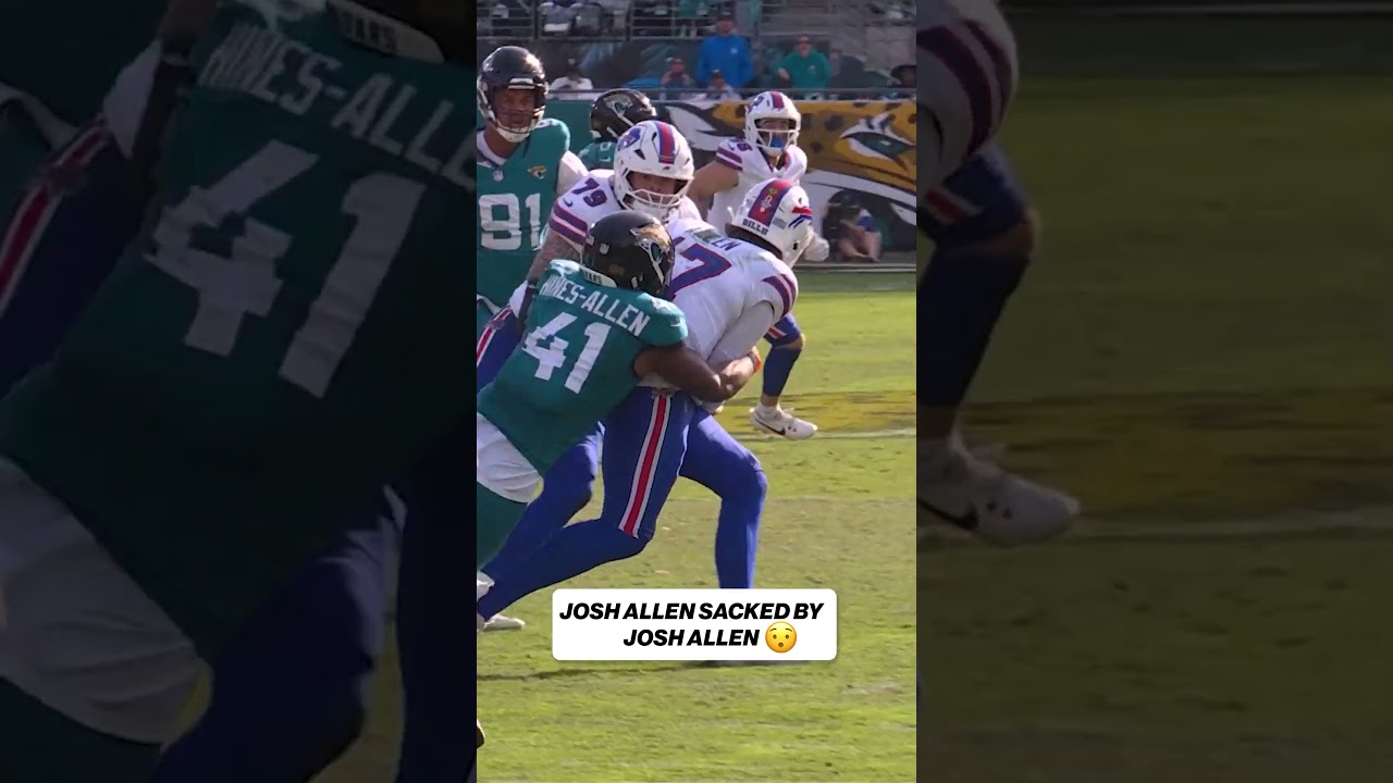 Josh Allen sacked by Josh Hines-Allen 😂 