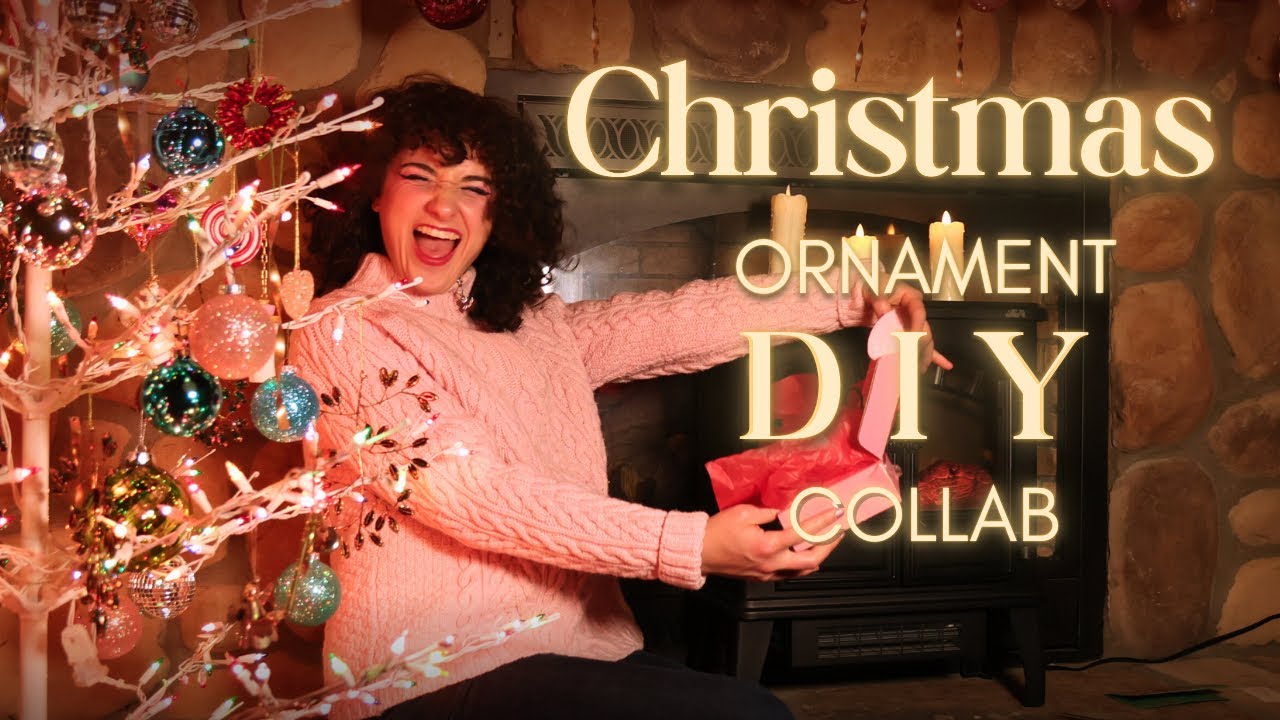 DIY RECYCLED HOLIDAY ORNAMENT SWAP with @TheeKellyChannel 
