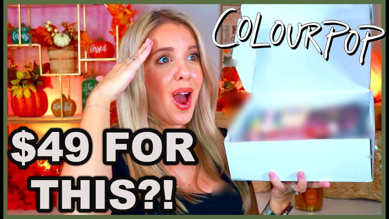 NEW! COLOURPOP FALL $49 MYSTERY BOX! | OMG! I'M *SHOCKED* | $90  Value?!