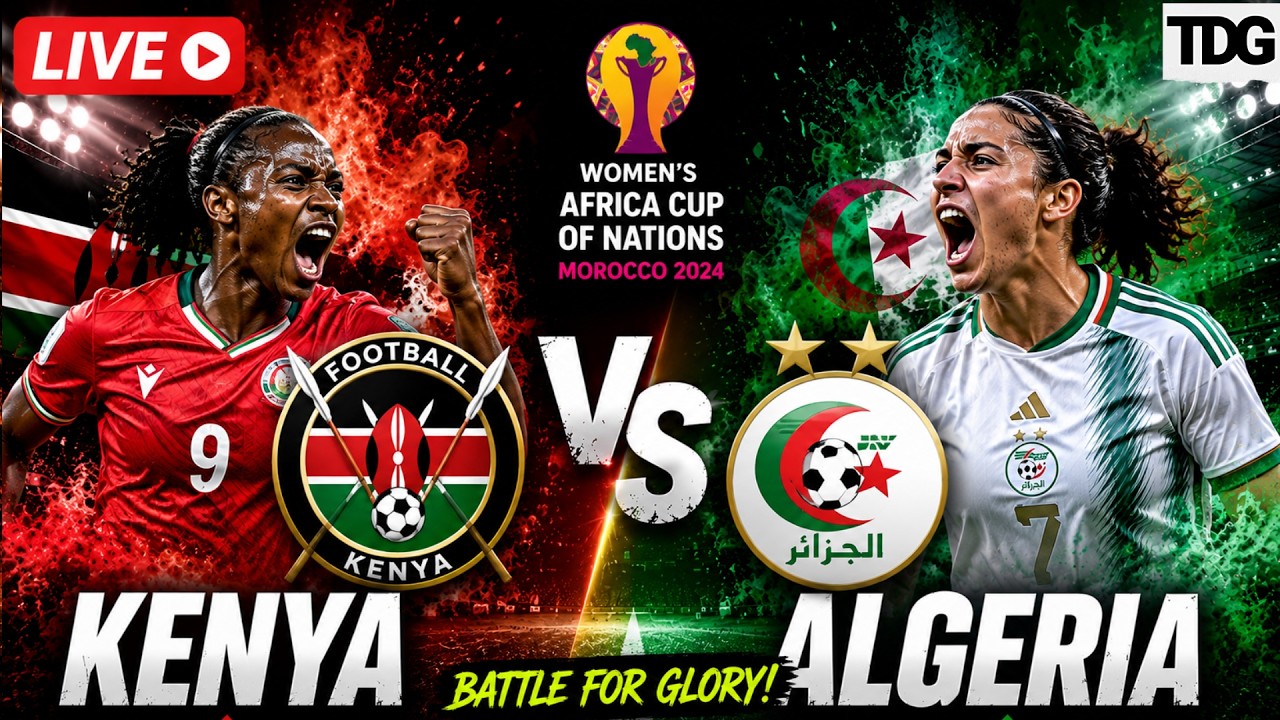 WATCH LIVE FOOTBALL | WAFCON 2026 | Kenya vs Algeria | Live Score & Highlights