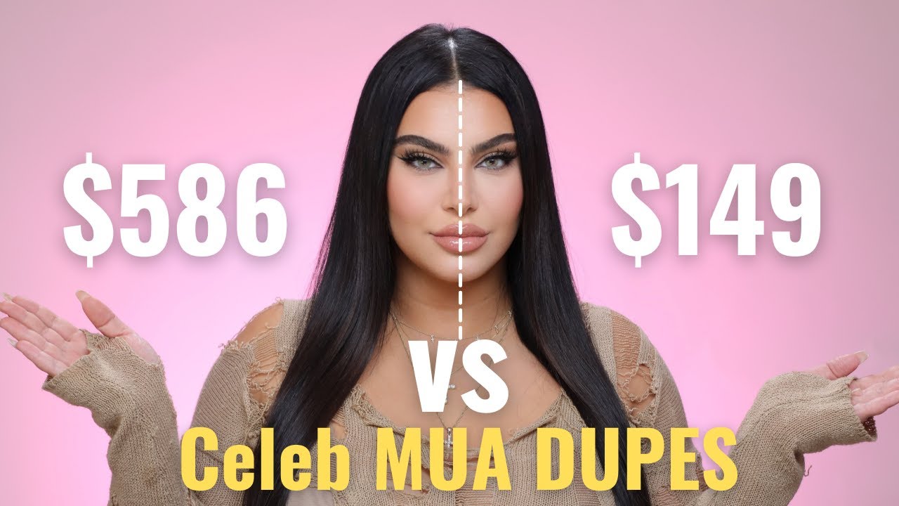 FULL FACE OF DUPES | Luxury vs Drugstore Makeup Tutorial | Hrush Celeb MUA Approved