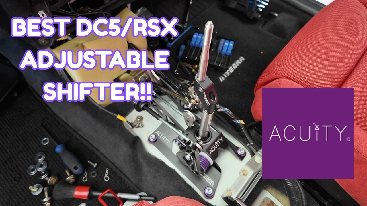 INSTALLING BEST SHIFTER FOR DC5/RSX! Acuity 4 Way Adjustable Shifter How To Install + Review