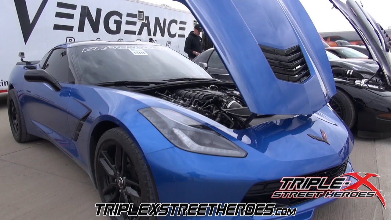 900HP BLUE DRAGON C7 DOMINATES THE HALF MILE!!
