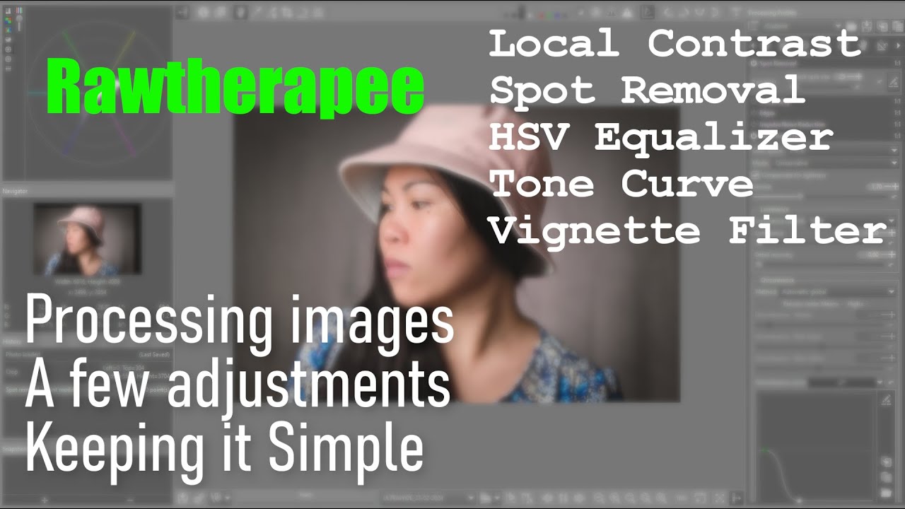 Processing images in Rawtherapee. Keeping it Simple