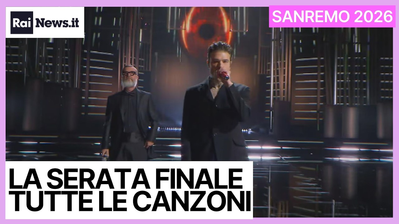 SANREMO 2026: serata Finale, tutte le canzoni