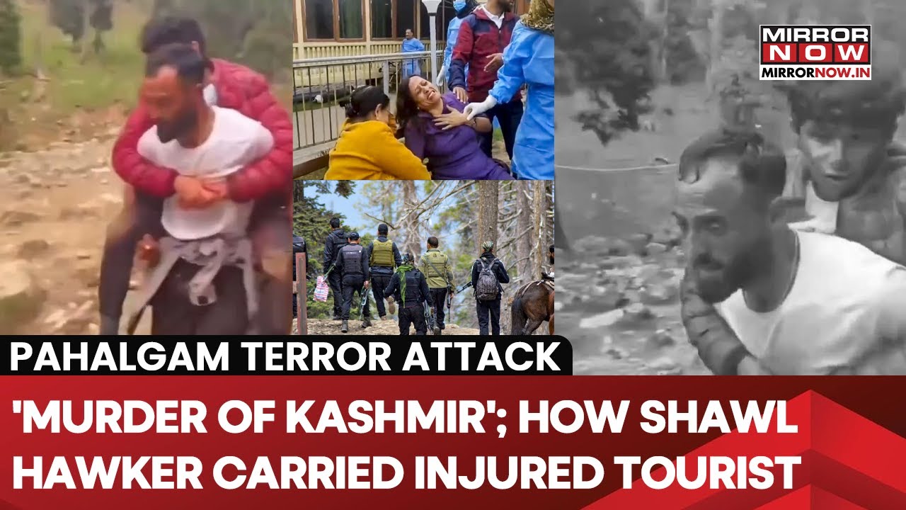 Pahalgam Terror Attack: Video Of Kashmir's Shawl Hawker Rescuing Stranded Tourists Goes Viral; Says